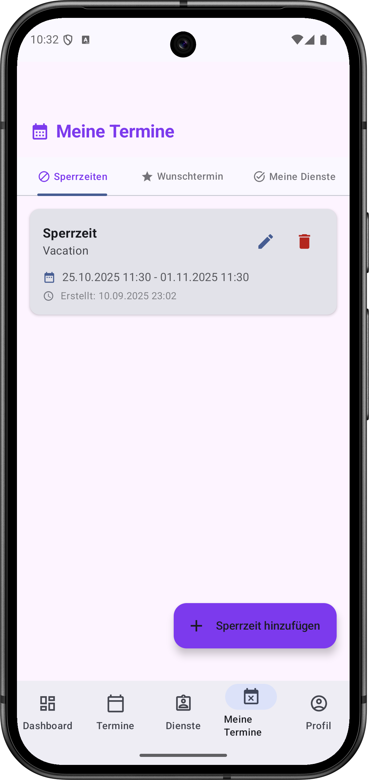 Android App - Meine Termine